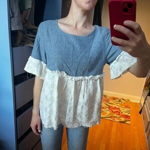 Anthropologie Atelier Camille peplum blouse